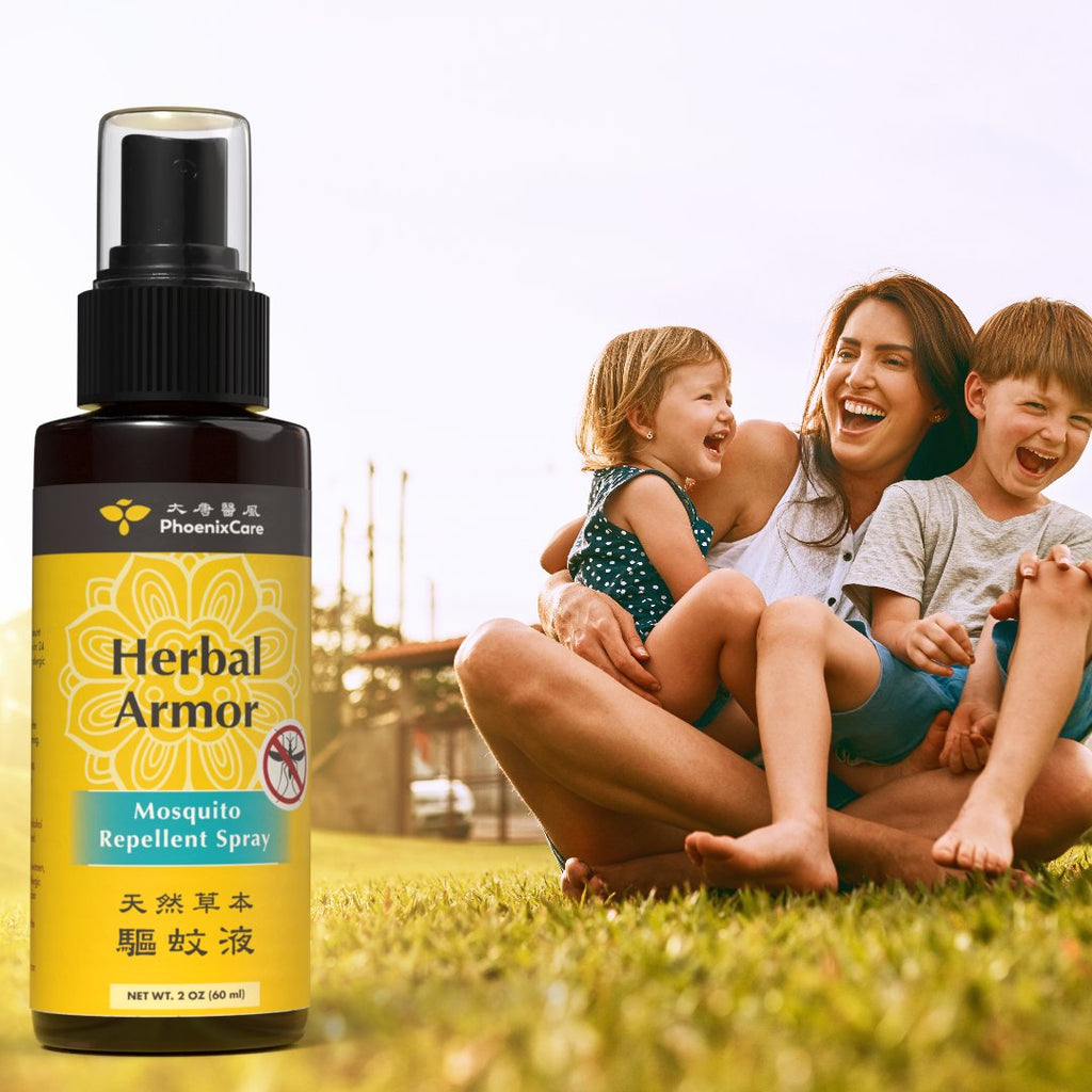 Herbal Armor spray outdoors